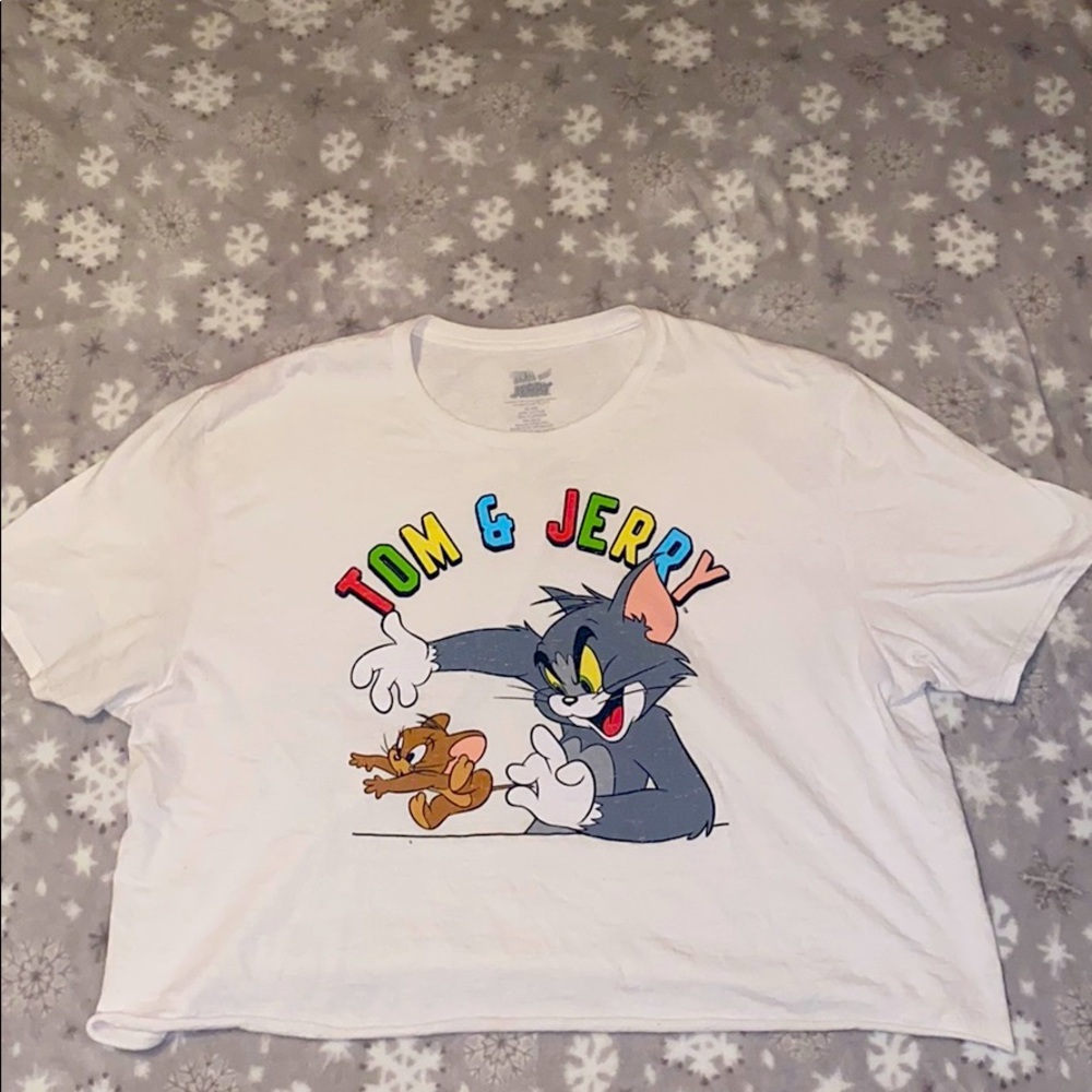tom and jerry , XL crop top